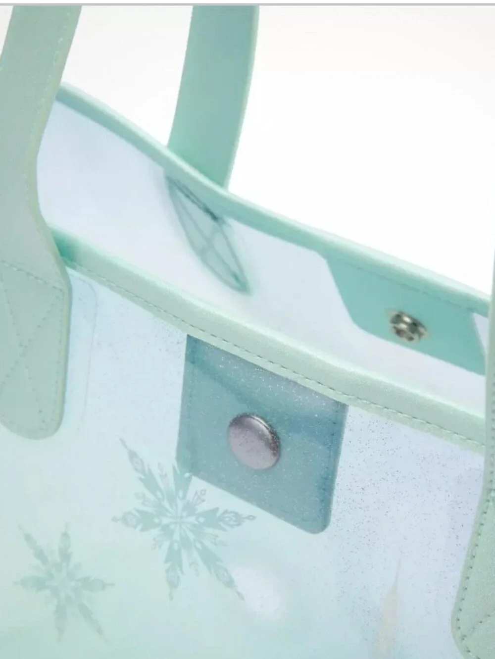 Disney Frozen Iridescent Aqua and Lavender Elsa Tote